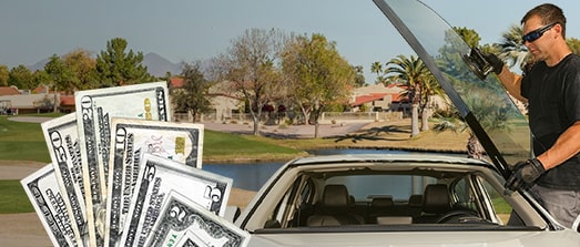 Technician fixing glass on Alta Mesa street