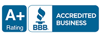 BBB accredited business with A+ rating logo