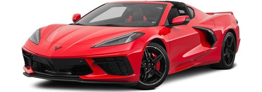 red chevrolet corvette