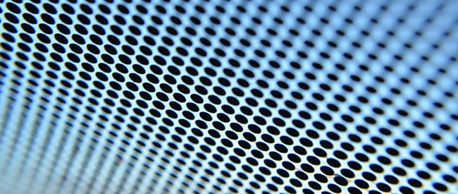 Dots on windshield shade band