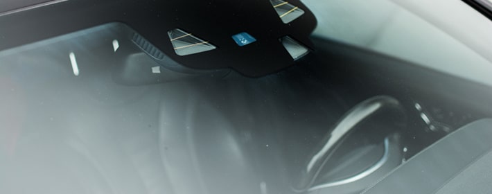 Headlight sensor on windshield