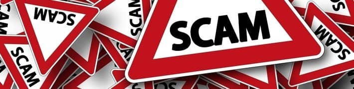 Scam alert road signs