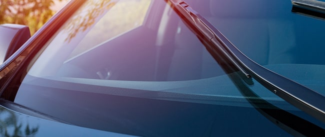 Sun reflecting off infrared windshield