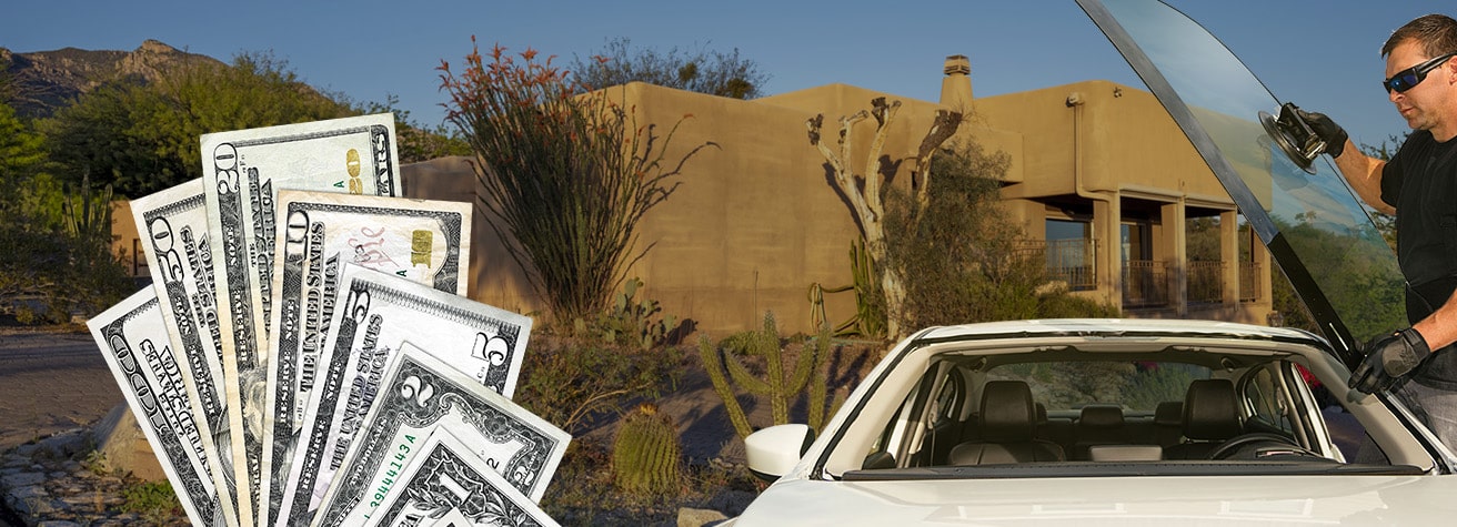 Technician fixing glass on Fountain Hills street desktop
