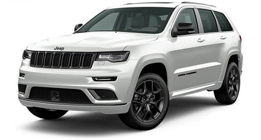 White Jeep Grand Cherokee
