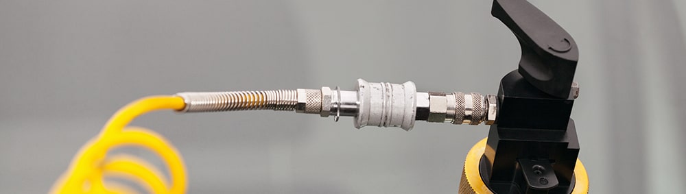 Windshield resin injector close up