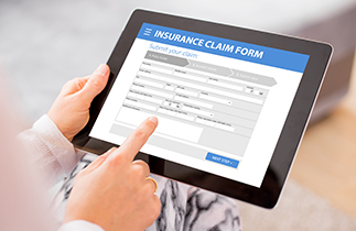 Online insurance claim form large