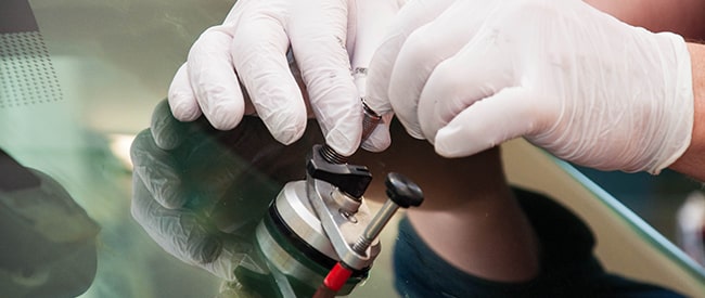 Glass chip repair